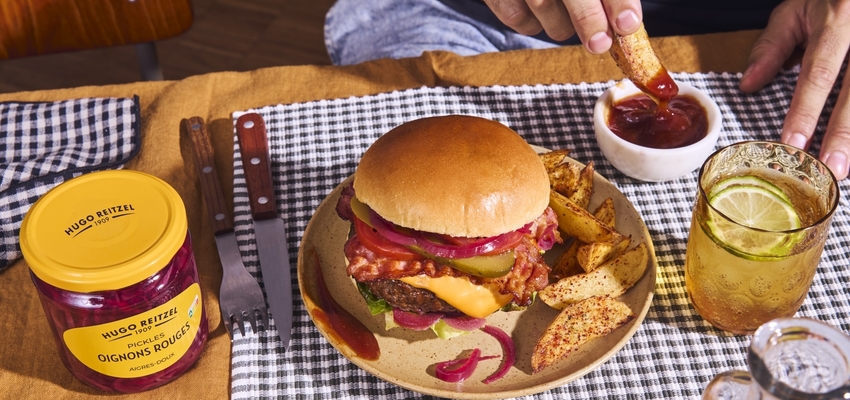 BACON CHEESEBURGER ET POTATOES MAISON