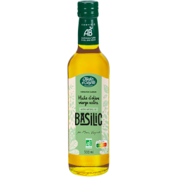 Huile d'olive vierge extra BIO saveur Basilic 50 cl