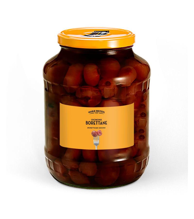 Pickles d'oignons borettane 170cl 1000G Pickles d'oignons borettane 170cl 1000G