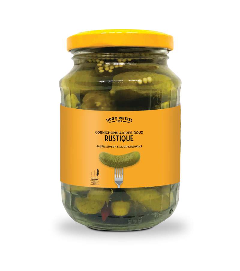 Cornichons XXL aigres-doux rustique 845G Cornichons XXL aigres-doux rustique 845G