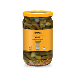 Cornichons minis 300+ entiers aux 2 vinaigres