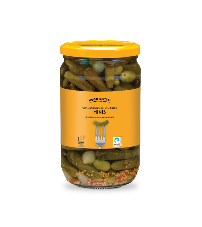 Cornichons minis 300+ entiers aux 2 vinaigres Cornichons minis 300+ entiers aux 2 vinaigres