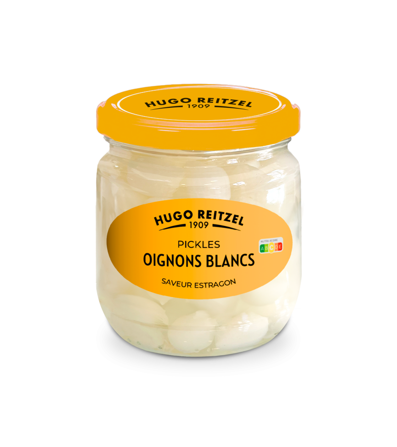 Pickles d'oignons blancs saveur estragon 37cl