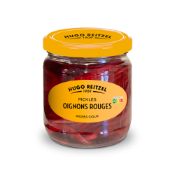 Sweet-and-sour red sliced onion pickles 37cl